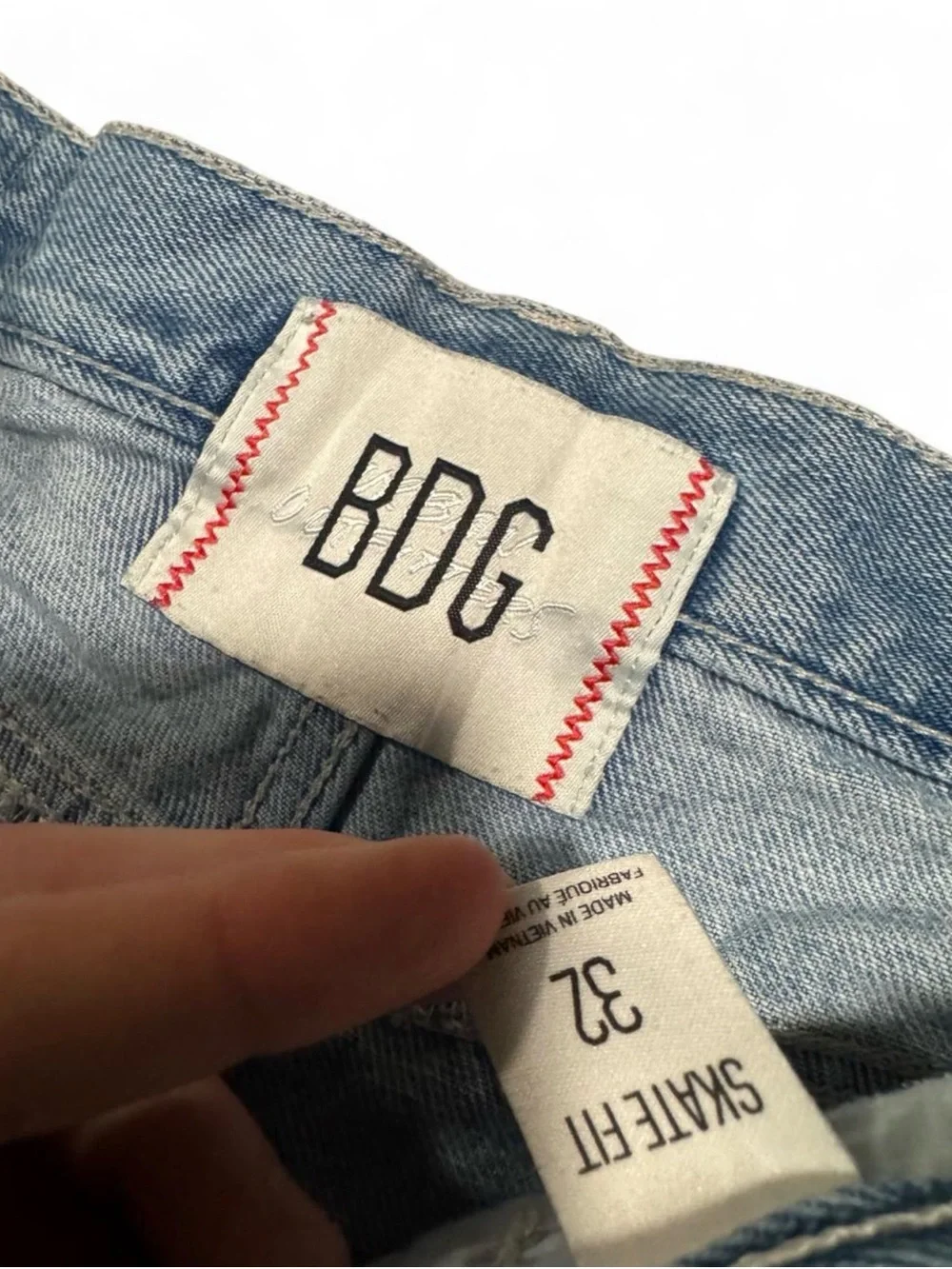 Urban Outfitters BDG Light Wash Baggy Cargo Jeans - Relaxed Fit